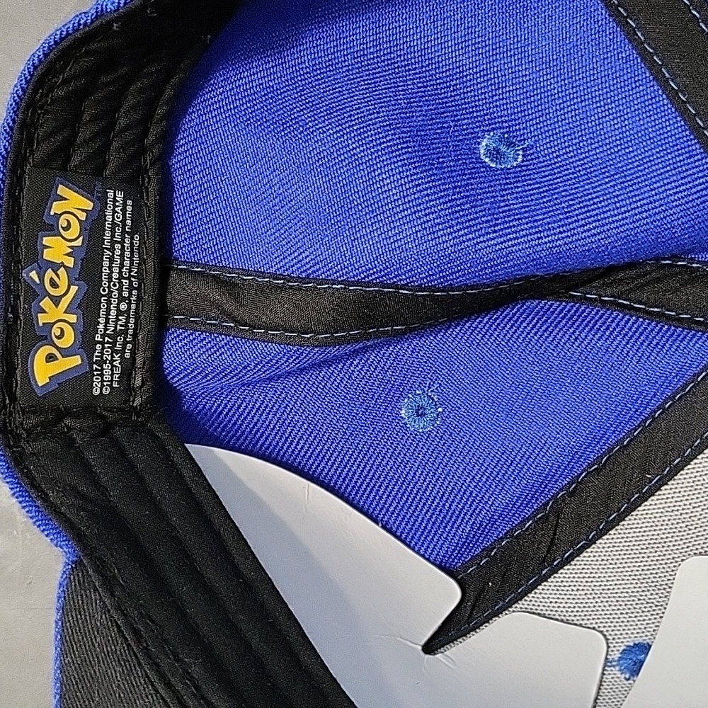 Blue Pikachu Baseball Snapback Cap - Picture 3 of 4